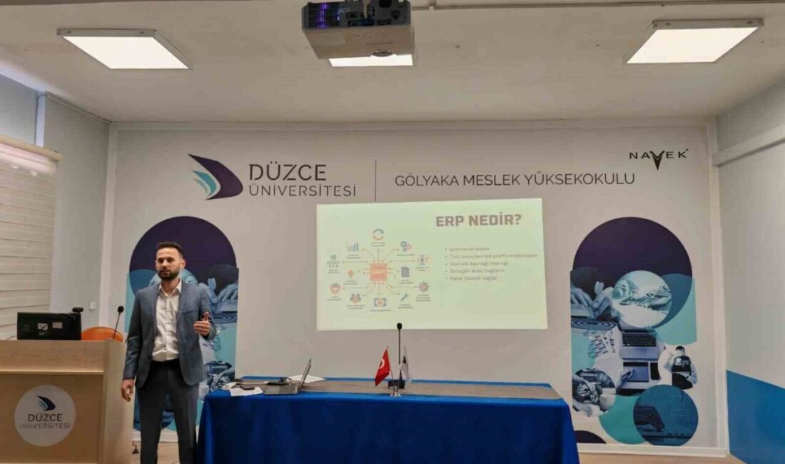 DÜZCE(İHA) – İş analisti Abdullah Öztürk ERP’nin sabit bir sistem