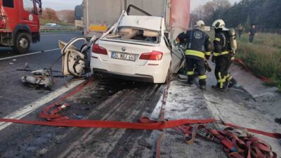 Kuzey Marmara Otoyolu Gebze geçişinde meydana gelen kazada kullandığı BMW