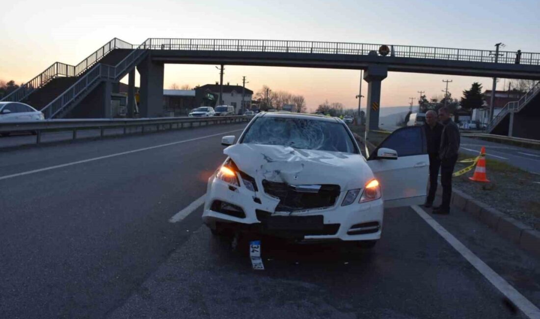 Sakarya’nın Hendek ilçesi D-100 karayolunda üst geçide yaklaşık 6 metre