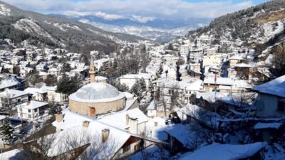 Bolu’nun tarihi dokusuyla ünlü Mudurnu ilçesi, gece saatlerinde etkili olan