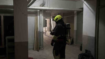 Bolu’da üst katları otel olarak kullanılan 5 katlı bir iş