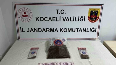 Kocaeli’nin Körfez ilçesinde jandarma ekipleri tarafından düzenlenen operasyonda, 1 kilo