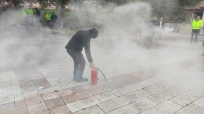 Bilecik Polis Evi’nde görevli personele yönelik afet ve yangın farkındalık