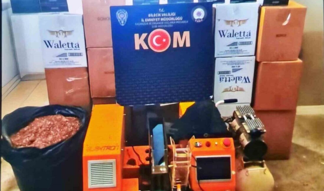 Bilecik’te gerçekleştirilen bir operasyonda dolu ve boş olmak üzere 127