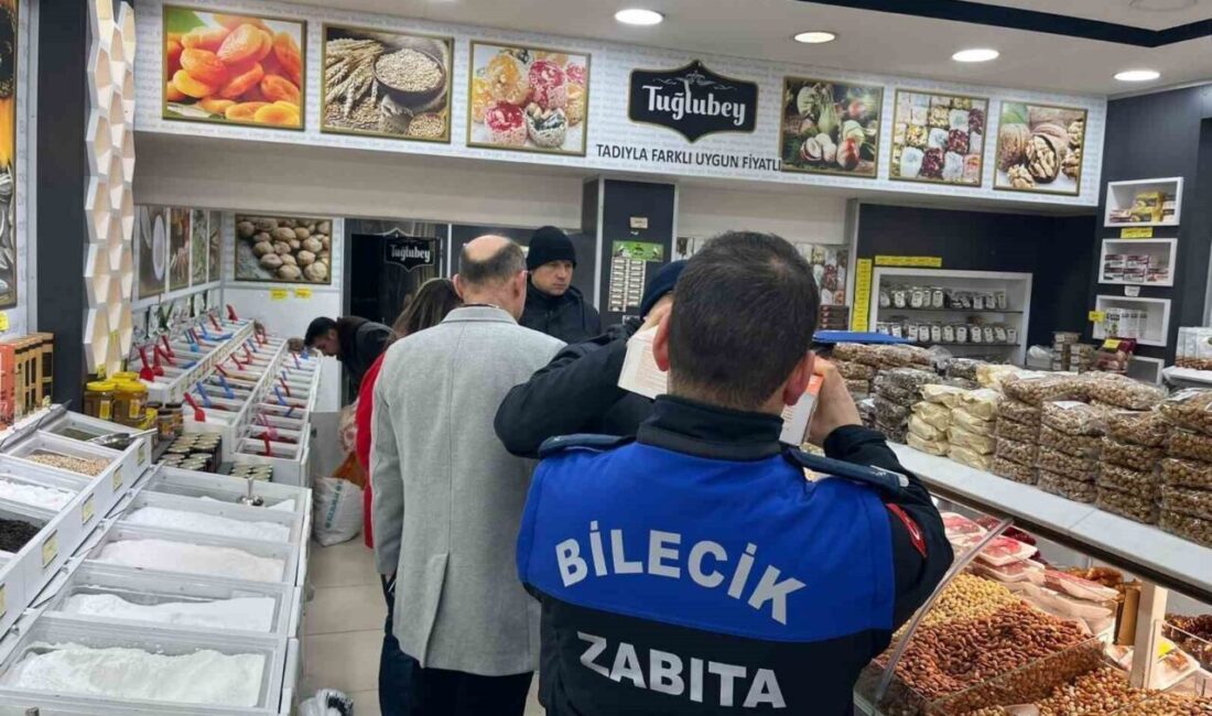 Bilecik Belediyesi Zabıta Müdürlüğü ekipleri 100’e yakın noktada denetimler gerçekleştirilirken,