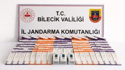 Bilecik’te jandarma tarafından gerçekleştirilen kaçakçılık operasyonda çok sayıda cep telefonu