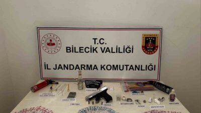 Bilecik Bilecik’te jandarma ekiplerince düzenlenen operasyonda uyuşturucu madde ve silah