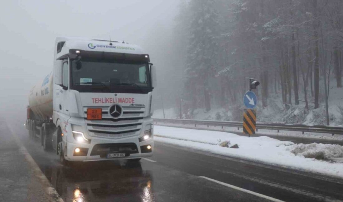 Türkiye’nin en önemli geçiş güzergahlarından biri olan Bolu Dağı’nda hafif