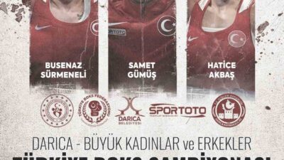 Kocaeli’nin Darıca ilçesi, Büyük Kadınlar ve Erkekler Türkiye Boks Şampiyonası’na