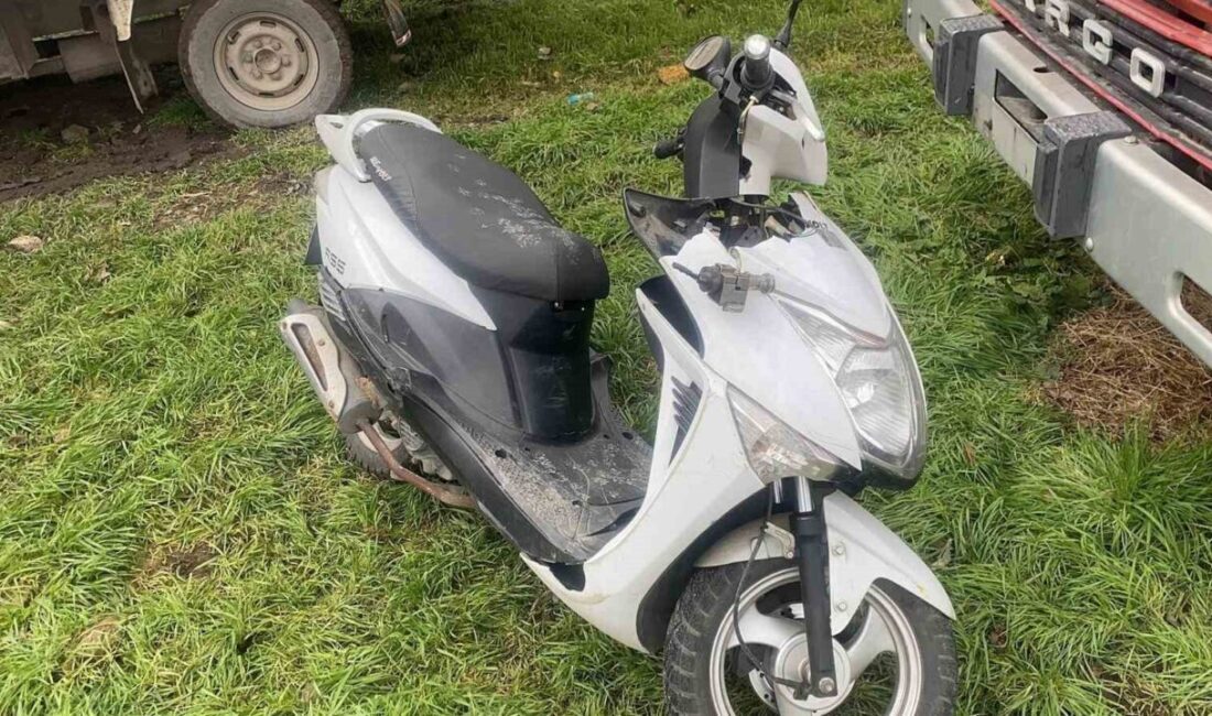 Bolu’da gece saatlerinde çaldıkları motosikleti çalıştıramayan hırsızlar, aracı evden dört