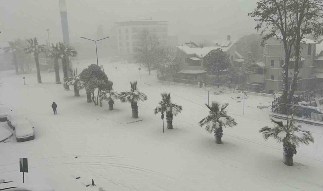 DÜZCE(İHA) – Düzce yeni yıla kar yağışı ile girdi. Gece