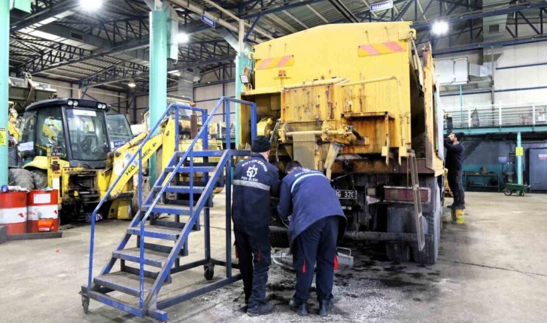 Kocaeli Büyükşehir Belediyesi, zorlu kış şartlarında kullanılan iş makineleri ve