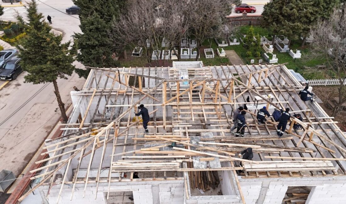 Kartepe Belediyesi, cenaze hizmetleri binasında yenileme ve genişletme çalışması başlattı.