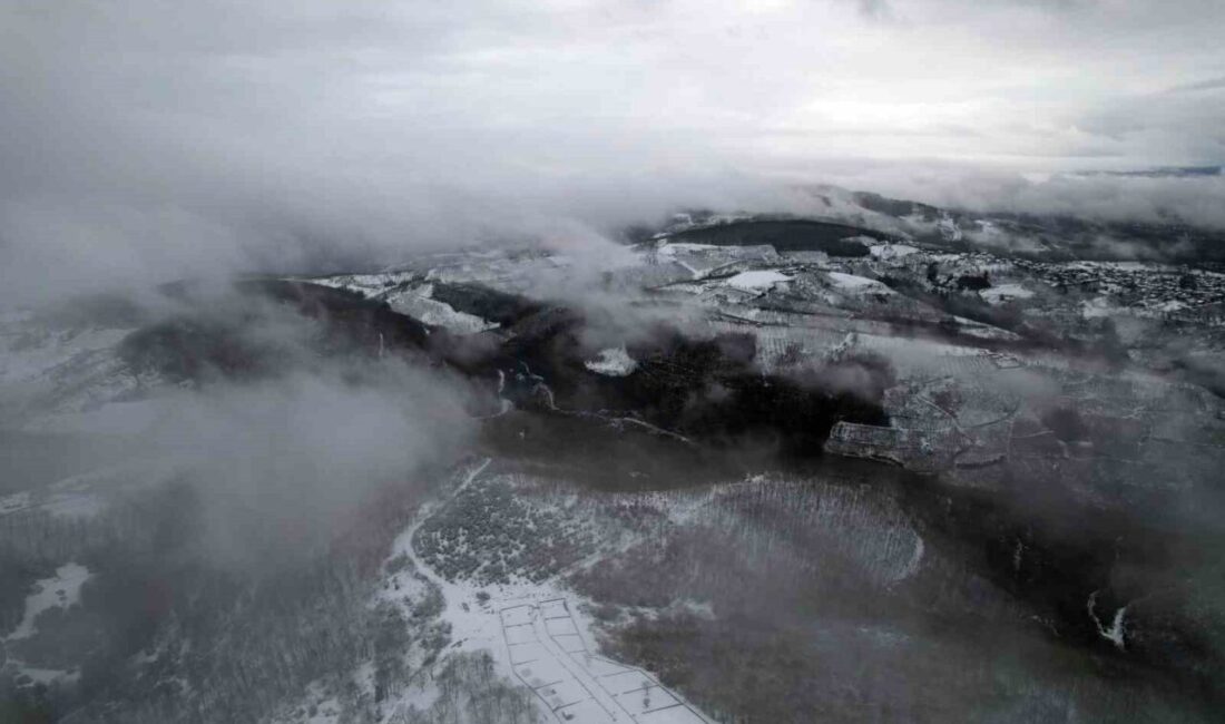 Meteoroloji Genel Müdürlüğü’nün uyarılarının ardından Sakarya’da etkili olan kar yağışıyla