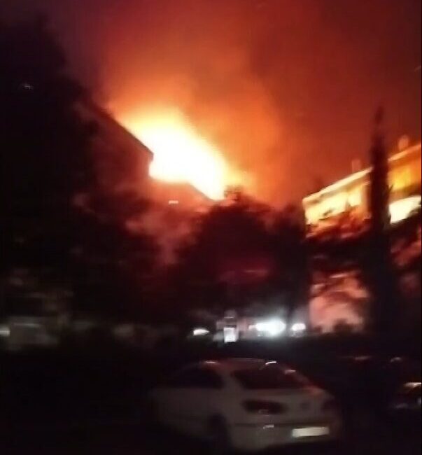 Yalova’da 5 katlı binanın çatı katında yakılan mangaldan dolayı çıkan