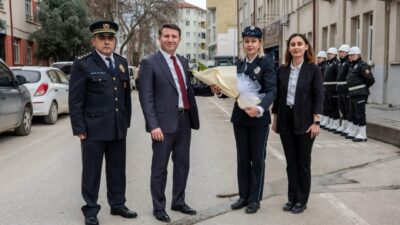Bilecik İl Emniyet Müdürlüğü görevine atanan Erdem Çağlar, düzenlenen devir