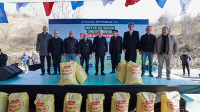 Kocaeli genelindeki 5 bin çiftçiye verilecek olan gübrelerin ilk dağıtımı