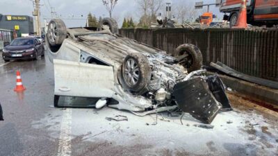 Kocaeli’de 5 saat önce meydana gelen kazanın ardından aynı yerde