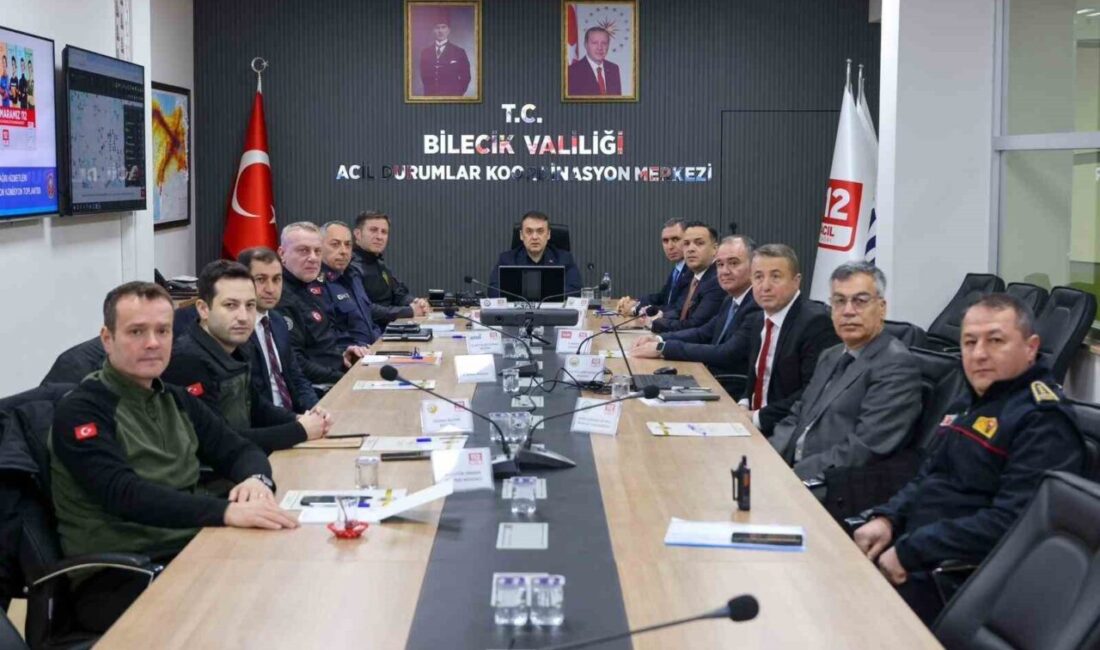 Bilecik’te 112 Acil Çağrı Hizmetleri İl Koordinasyon Komisyon Toplantısı, Vali