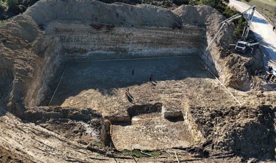 Bilecik’in Söğüt ilçesinde yapımına başlanan 5 bin ton kapasiteli yeni