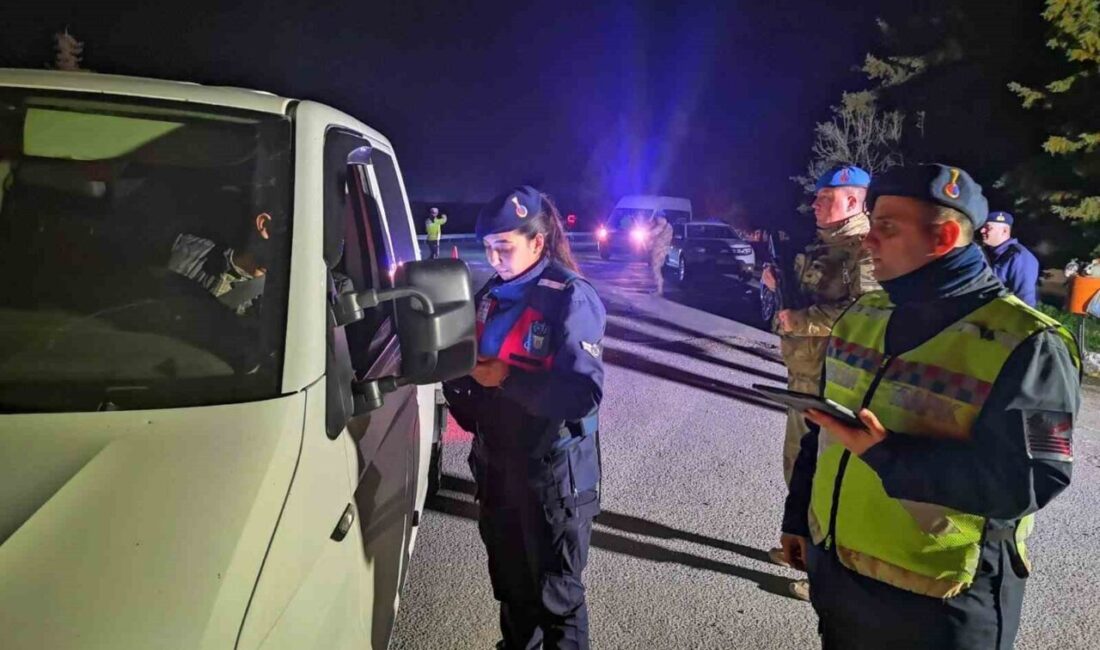Bilecik İl Jandarma Komutanlığınca yapılan ’Güven ve Huzur Uygulaması’nda bin