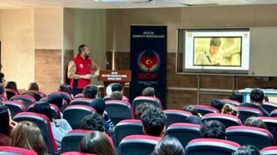 Bilecik’te “Gençlik ve Güvenli Gelecek Projesi” kapsamında öğrencilere bilgilendirme faaliyeti