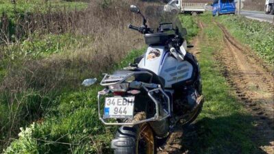 Bilecik’in Osmaneli ilçesinde meydana gelen trafik kazasında kontrolden çıkarak devrilen