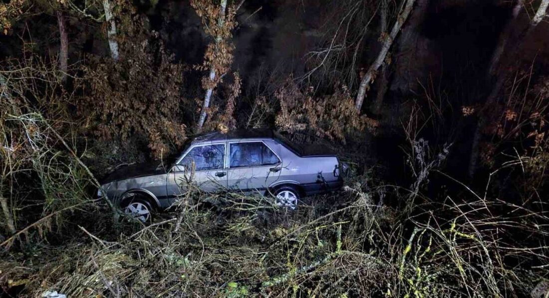 Bilecik’in Bozüyük ilçesinde kontrolden çıkan otomobilin takla atması sonucu 1
