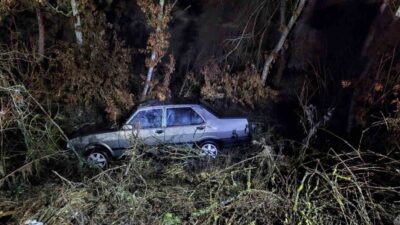 Bilecik’in Bozüyük ilçesinde kontrolden çıkan otomobilin takla atması sonucu 1