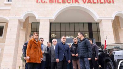 Bilecik’te yapım çalışmaları tamamlanan ve son düzenlemeleri sürdürülen yeni valilik