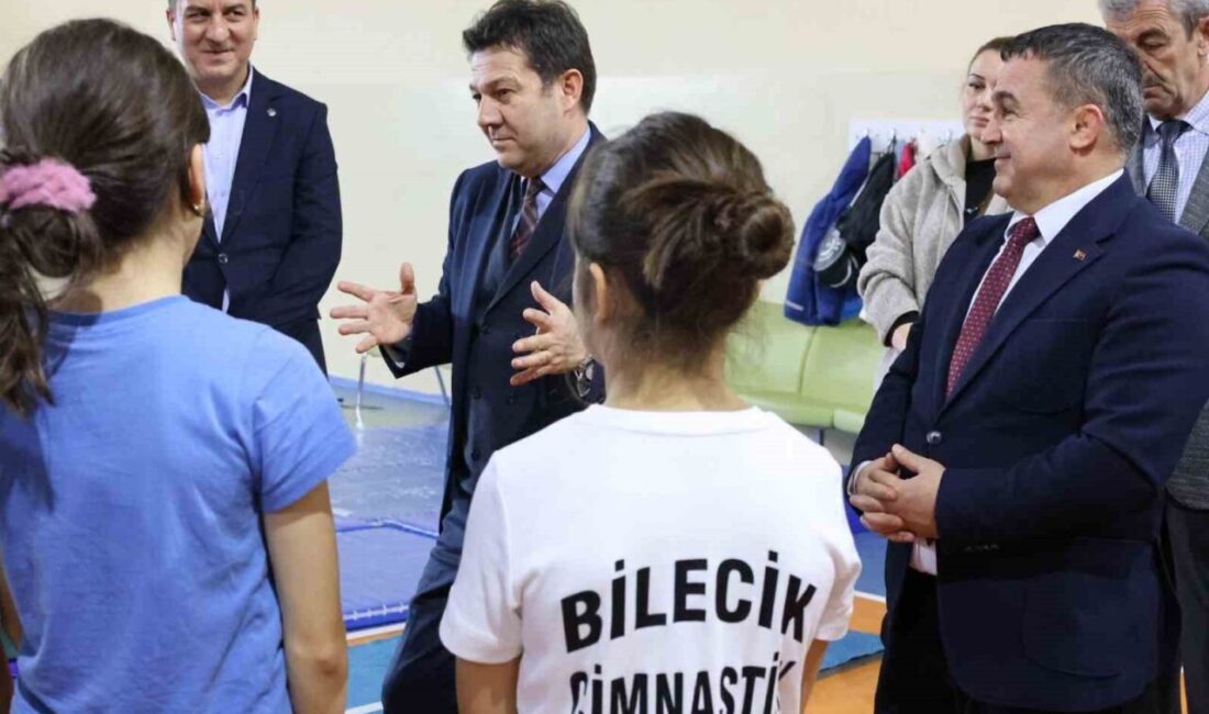 Cimnastik Federasyonu Başkanı Suat Çelen, Bilecik’te devam eden cimnastik antrenmanlarını