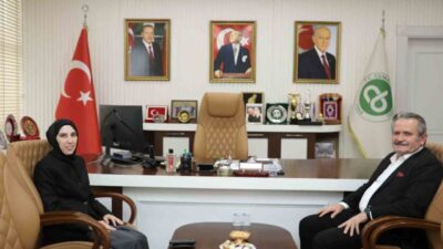 DÜZCE (İHA) – Cumayeri Kaymakamı Şeyma Şendur, Cumayeri Belediye Başkanı