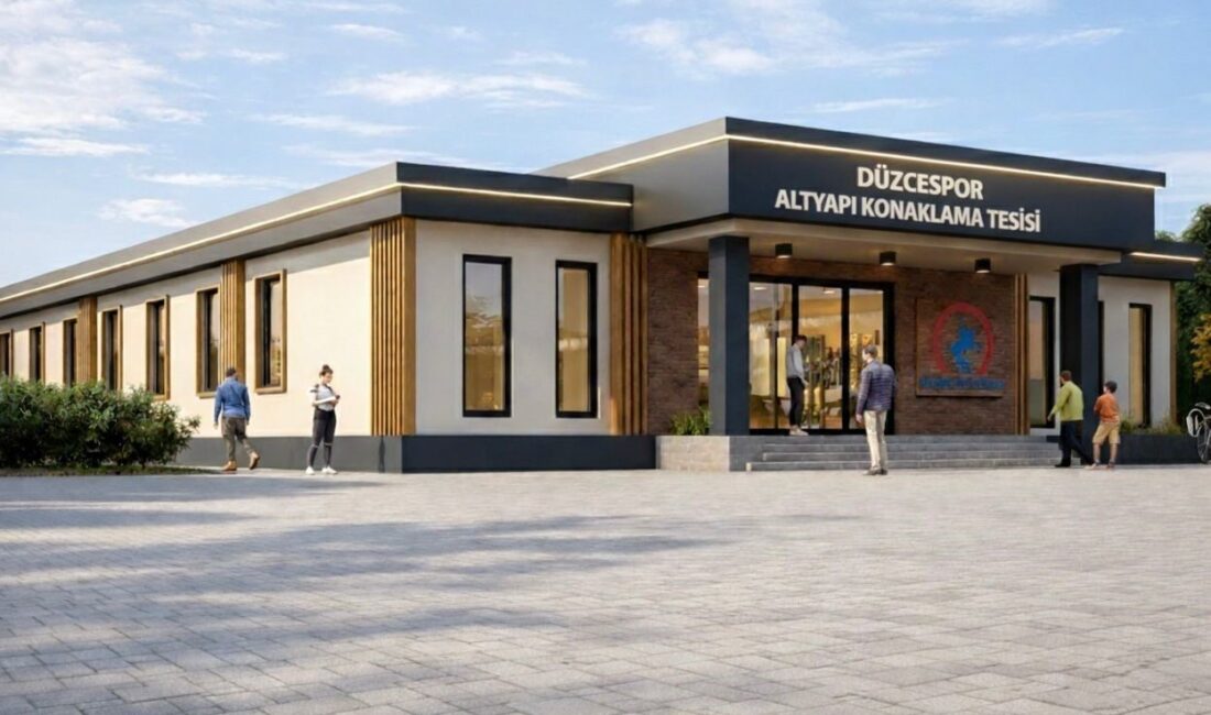 Düzce Belediyesi tarafından Şıralık Mahallesi’nde yer alan spor kampüsü içerisinde