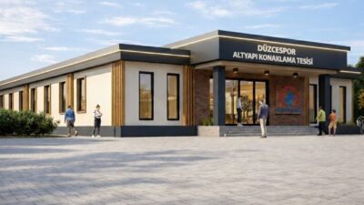 Düzce Belediyesi tarafından Şıralık Mahallesi’nde yer alan spor kampüsü içerisinde