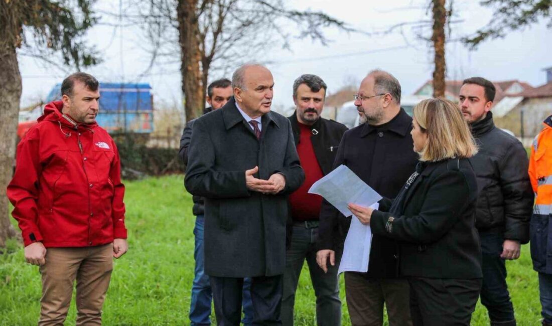 Düzce Belediye Başkanı Dr. Faruk Özlü, saha çalışmalarını yakından takip