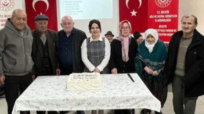 Bilecik Rehabilitasyon ve Huzurevinde düzenlenen doğum günü programı, duygusal anlara