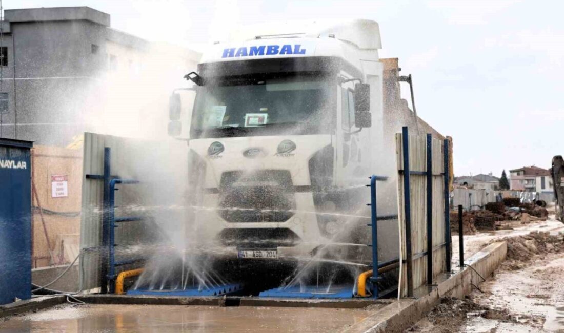 Kocaeli’de yapımı devam eden Körfezray Metro Projesi kapsamında, inşaat alanından