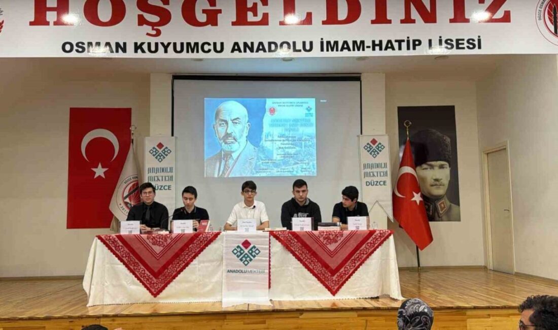 Düzce İl Milli Eğitim Müdürlüğü koordinesinde yürütülen Anadolu Mektebi Yazar