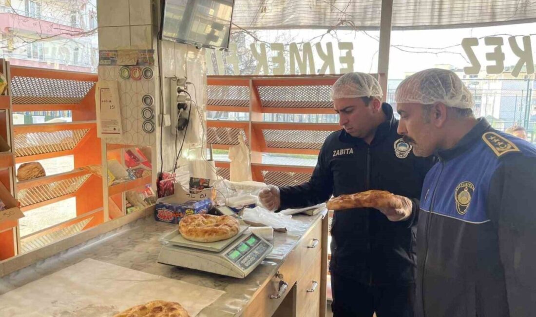 Bilecik’in Osmaneli ilçesinde Ramazan ayı dolayısıyla fırınlarda pide gramaj denetimi