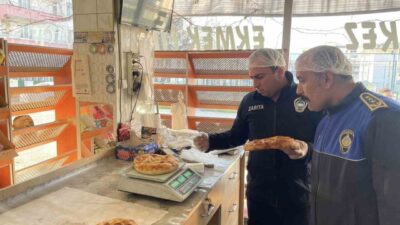 Bilecik’in Osmaneli ilçesinde Ramazan ayı dolayısıyla fırınlarda pide gramaj denetimi
