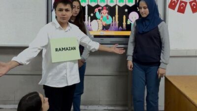 Bilecik’in Bozüyük ilçesi Necatibey Ortaokulunda Ramazan ayının başlamasıyla birlikte “Maarifin