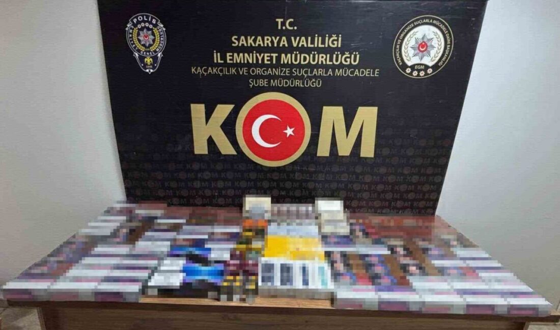 Sakarya’da emniyet ekiplerince yürütülen kaçakçılık ile mücadele çalışmaları kapsamında, İstanbul’dan