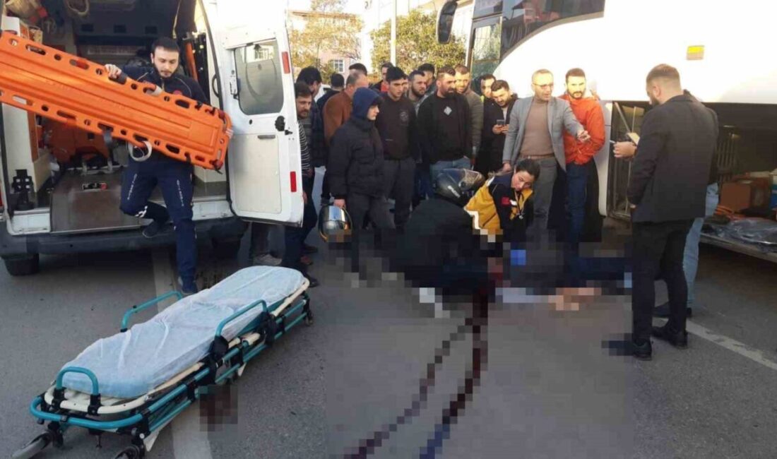 Kocaeli’nin Körfez ilçesinde servis şoförü Yılmaz Sınıksaran’ı (48) aracının lastiğini