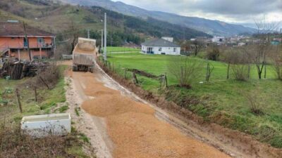 DÜZCE (İHA) – Yığılca İlçe Özel İdaresi ekiplerince Hebeler Köyü’nde