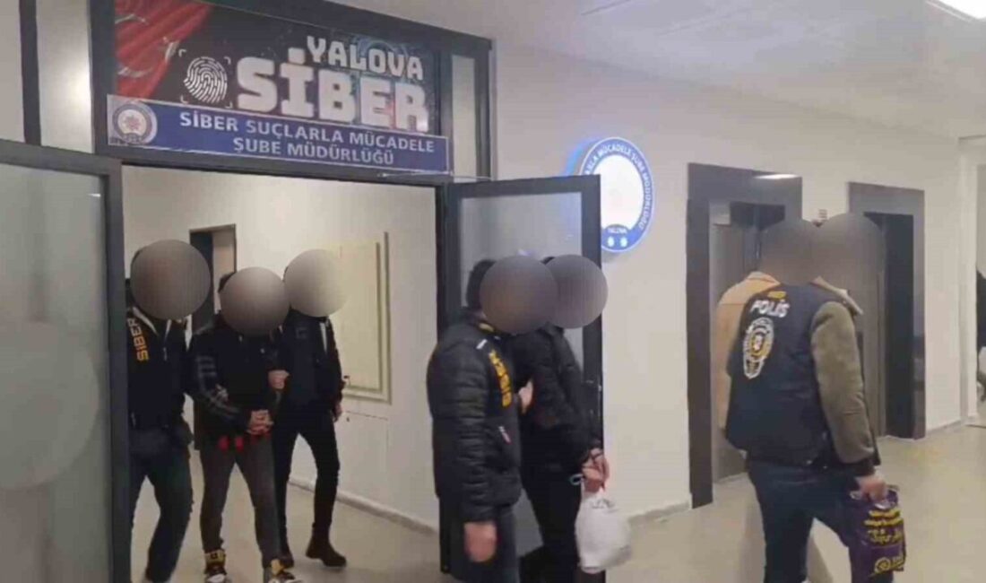 Yalova merkezli 6 ilde düzenlenen dolandırıcılık operasyonunda 3 milyon 857