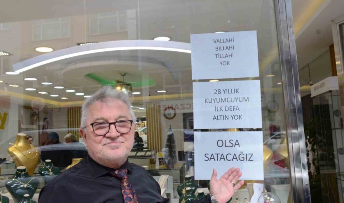 Bilecik’te 28 yıldırı kuyumculuk yapan İbrahim Rafet Sünetci, müşterilerine altın