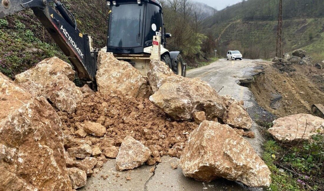 DÜZCE (İHA) – Düzce’nin Cumayeri ilçesinde grup köy yolunda meydana
