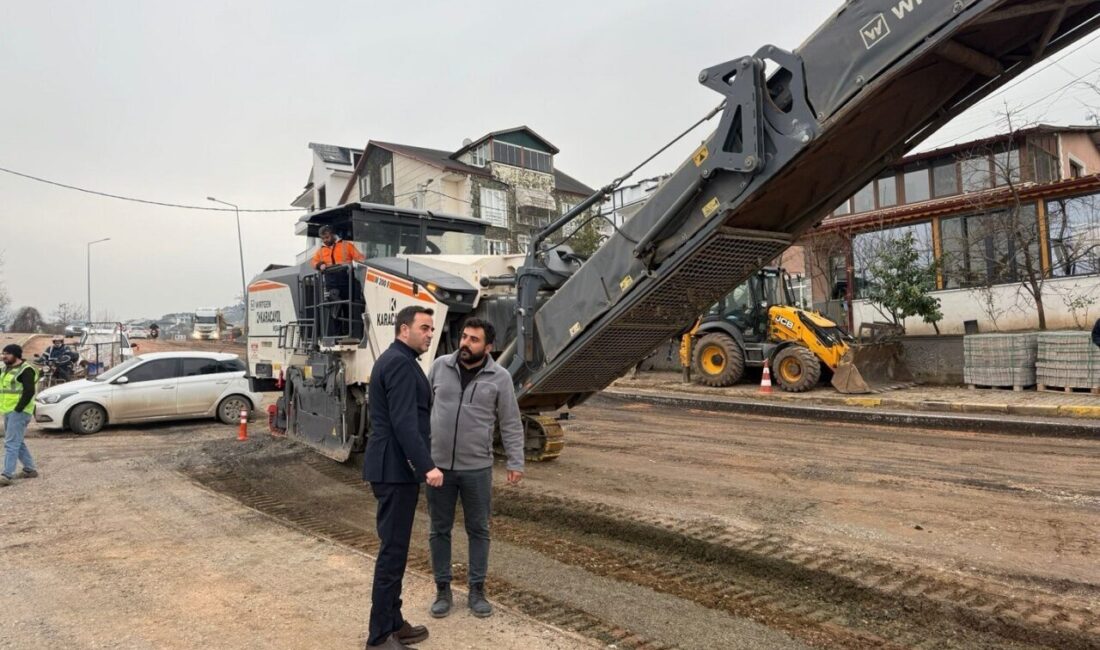 Başiskele Belediyesi ekipleri tarafından yürütülen alt ve üstyapı çalışmaları devam