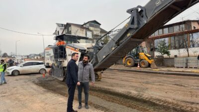 Başiskele Belediyesi ekipleri tarafından yürütülen alt ve üstyapı çalışmaları devam