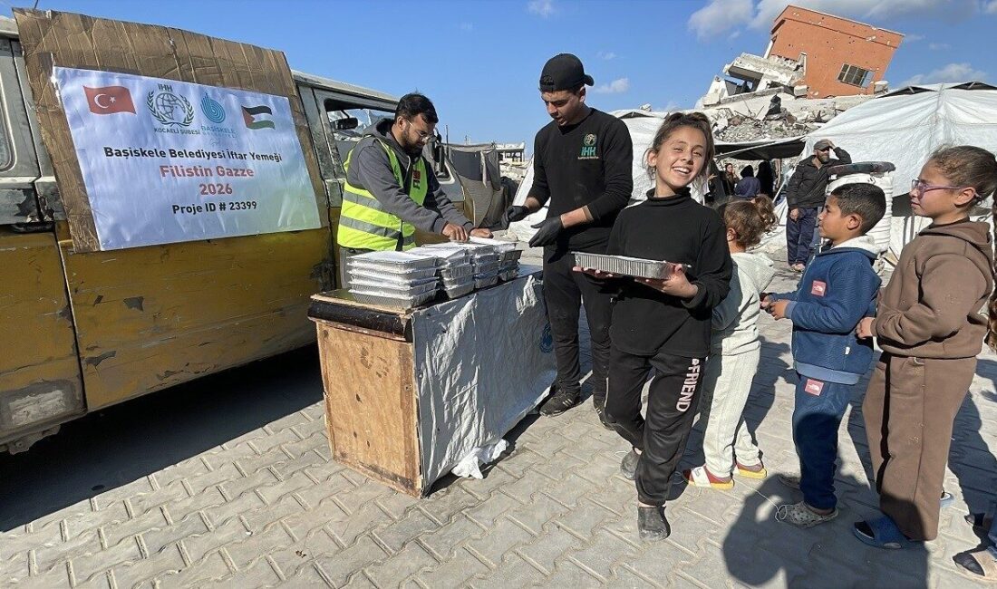 kocaeli’de Başiskele Belediyesi, Ramazan ayı dolayısıyla Gazze’deki ihtiyaç sahiplerine iftar